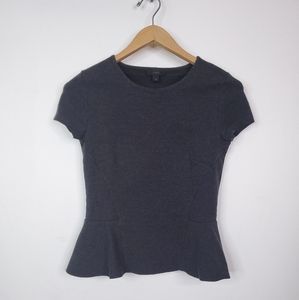 J.Crew Peplum Stretch Princess Seam Shirt